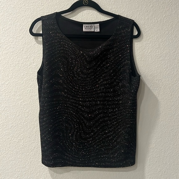 Chico’s Design sparkle tank top - Picture 1 of 5